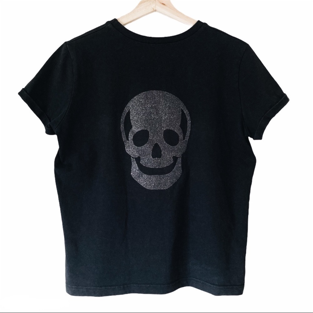 Seven Lab Glitter Skull Tee